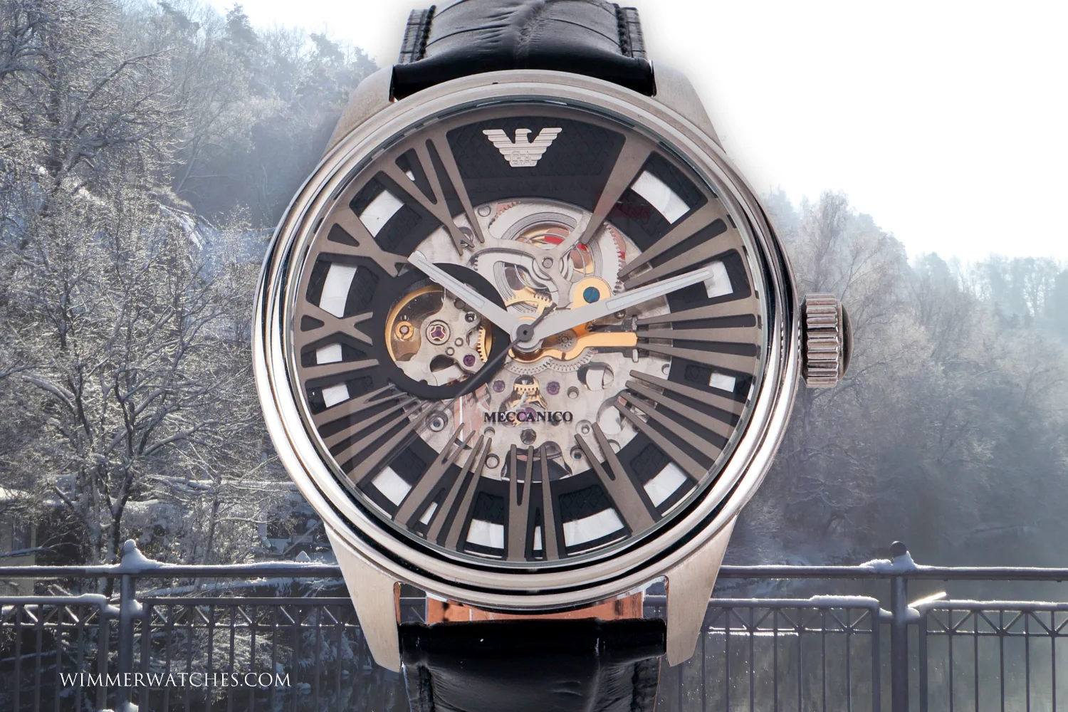 Emporio Armani Herrenuhr, AR4629 Meccanico – Bild 2